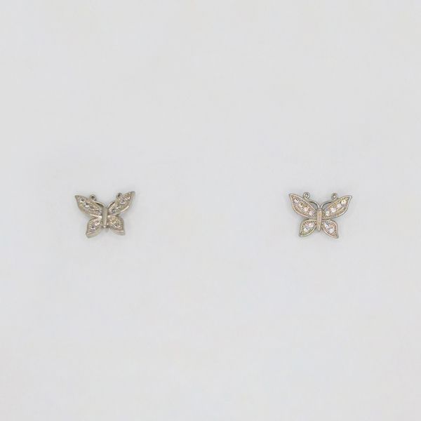 БИЖУТЕРИЯ - ОБЕЦИ - ВИНТ - ЦИРКОН - ПЕПЕРУДА Е196 - 1.5х1.0см НИКЕЛ - 1 чифт