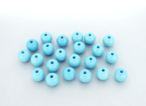 ПЛЪТНИ ПЛАСТМАСОВИ МЪНИСТА - ТОПЧЕ - 10мм СИНЬО СВ. С29 - ПАКЕТ 500 гр. Отвор-2.2мм (918 бр.)