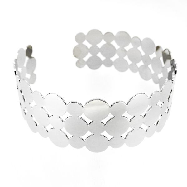 БИЖУТЕРИЯ - КОЛИЕ - ЧОКЪР - МЕТАЛ - МОДЕЛ К094 - 11х4.0см НИКЕЛ - 1 бр.