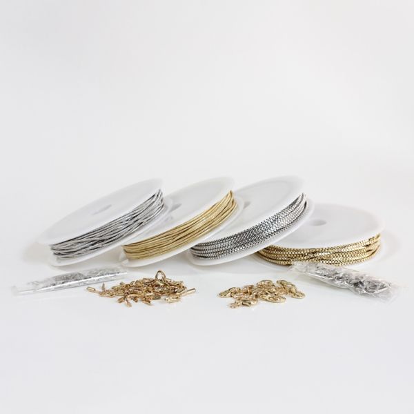 METAL CHAIN SET - MIXED MODELS - MIXED COLORS - PACKAGE (4 rolls)