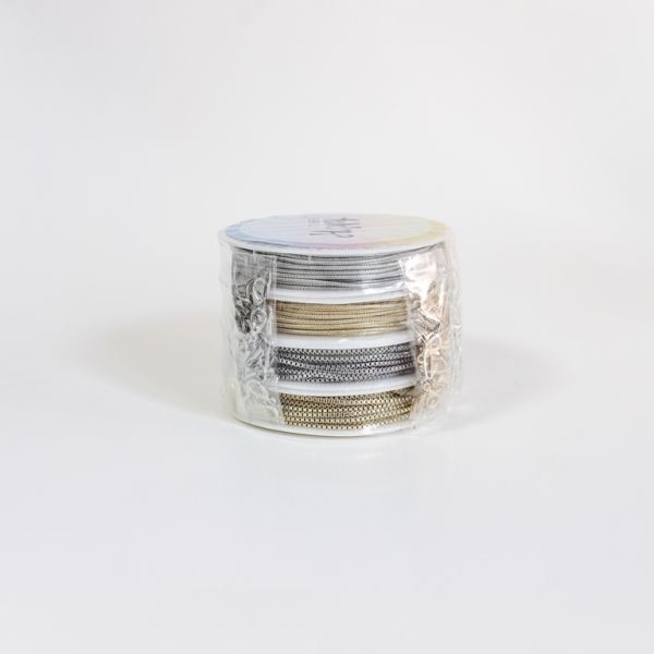 METAL CHAIN SET - MIXED MODELS - MIXED COLORS - PACKAGE (4 rolls)