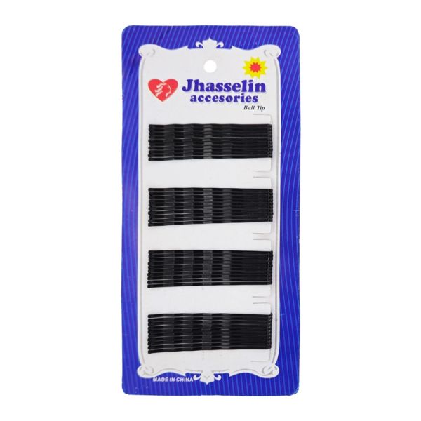 METAL ELEMENTS - BOBBY PIN - 55mm BLACK - PACKAGE (12x40pcs.)
