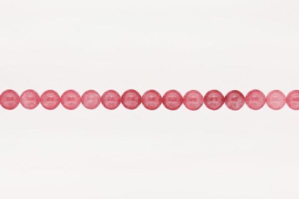 NATURAL STONE BEADS - QUARTZ CORAL - 8mm - STRING (48pcs.) Hole-1.6mm