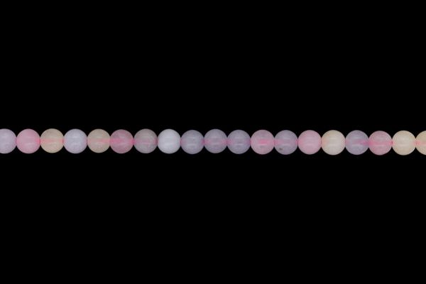 NATURAL STONE BEADS - BERYL - MORGANITE - 6mm - STRING (64pcs.) Hole-1.0mm