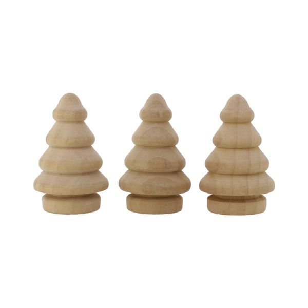 CHRISTMAS DECORATION - CHRISTMAS TREE 35x55cm - NATURAL - PACKAGE 10pcs.