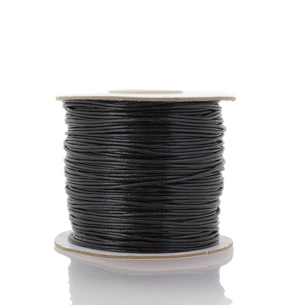 POLYESTER THREAD - 1.0mm BLACK F052 - 75meters