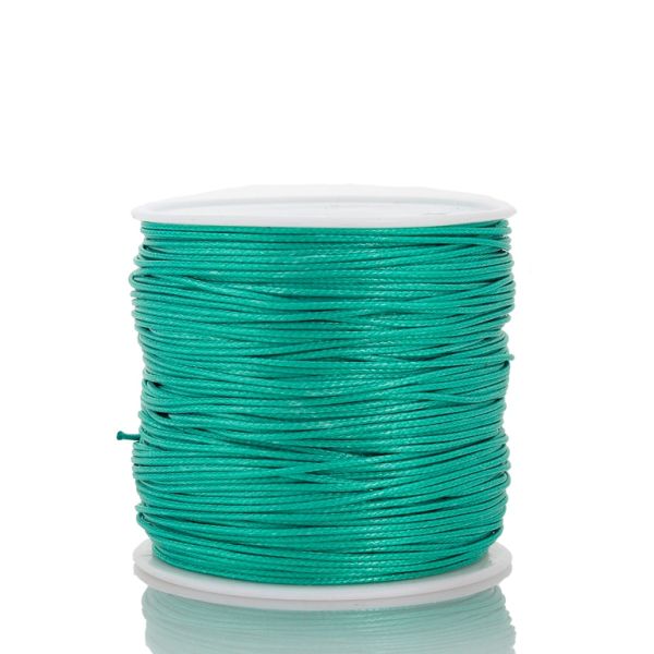POLYESTER THREAD - 0.8mm TURQUOISE GREEN E038 - PACKAGE 2x75meters