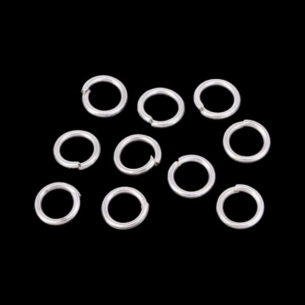 МЕТАЛНИ ЕЛЕМЕНТИ - ХАЛКИ - 0.9х6мм СРЕБРИСТО - ПАКЕТ 500 гр. (6740 бр.)