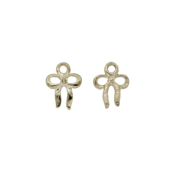 METAL BEADS - PENDANT - RIBBON 08 - 10x23x1.3mm GOLD - SECOND-RATE - PACKAGE 200pcs. Hole-1.9mm