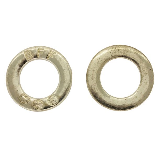 METAL BEADS - CIRCLE 09 BFF - 22x5x1.6mm GOLD - SECOND-RATE - PACKAGE 50pcs. Hole-13mm