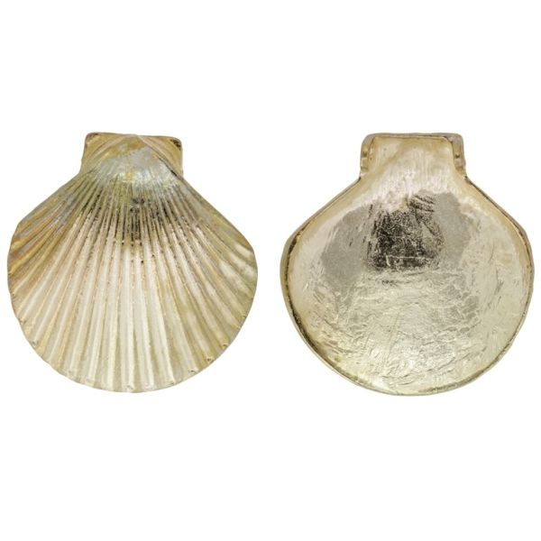 METAL BEADS - SEA SHELL 04 - 51x54x10mm GOLD - PACKAGE 5pcs. Hole-2.3mm