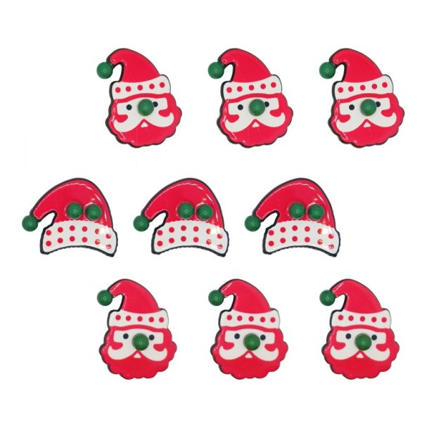 JEWELRY - BROOCH PIN - PLASTIC - MIX 05 - PACKAGE (3x3pcs.)