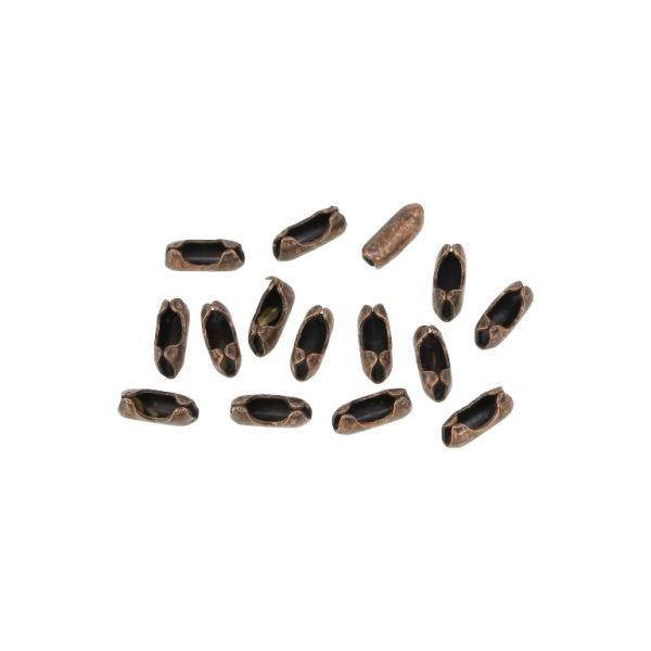 METAL ELEMENTS - LOBSTER CLAW CLASP PARROT CLOSURE FOR CHAIN BALL 1.6mm - 5x2mm ANTIQUE BRASS - 200pcs. Hole-0.8mm