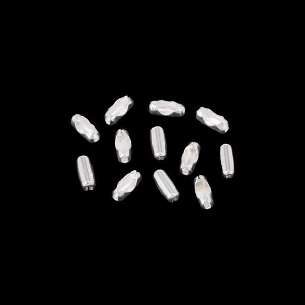 METAL ELEMENTS - LOBSTER CLAW CLASP PARROT CLOSURE FOR CHAIN BALL 1.6mm - 6x3mm SILVER COLOR - PACKAGE 2000pcs. Hole-1.0mm