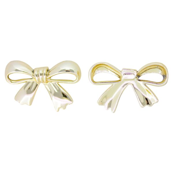 МЕТАЛНИ ЕЛЕМЕНТИ С ГЛАНЦ ЗА ЗАЛЕПВАНЕ - ПАНДЕЛКА 09 - 28х19х4мм ЗЛАТИСТО СВ. - ПАКЕТ 100гр. 48 бр. 