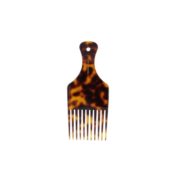 JEWELRY - COMB RUBBER DG018 - 5.5x13cm BROWN (LIGHT)-BROWN (DARK) - 1pc.