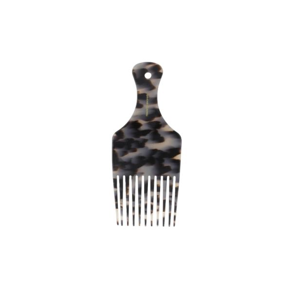 JEWELRY - COMB RUBBER DG018 - 5.5x13cm BROWN (DARK)-BEIGE - PACKAGE 2pcs.