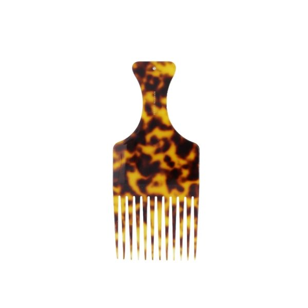 JEWELRY - COMB RUBBER DG019 - 6.5x15cm BROWN (LIGHT)-BROWN (DARK) - 1pc.