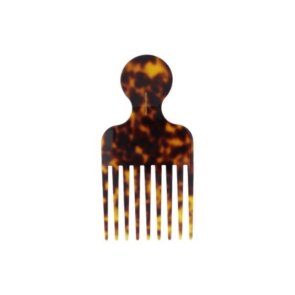 JEWELRY - COMB RUBBER DG020 - 7.2x14.5cm BROWN (LIGHT)-BROWN (DARK) - 1pc.