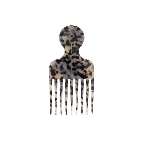 JEWELRY - COMB RUBBER DG020 - 7.2x14.5cm BEIGE-BROWN (DARK) - 1pc.