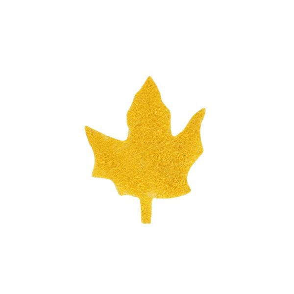 МАТЕРИАЛИ ЗА КРАФТ И ДЕКОРАЦИЯ - ФИГУРИ ОТ КОКОСОВА ТРЕВА - ЛИСТО 01 - 15х18х0.2см - ЖЪЛТО Т. - ПАКЕТ 20 бр.