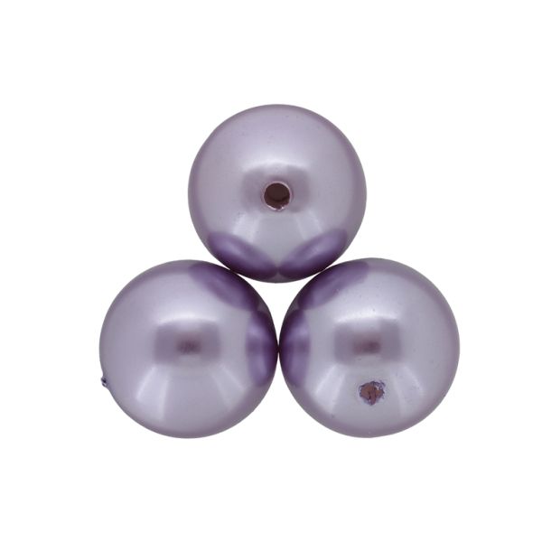 ACRYLIC IMITATION PLASTIC PEARLS - BALL - 24mm PURPLE (LIGHT) 51 - 50g Hole-2.5mm (7pcs.)