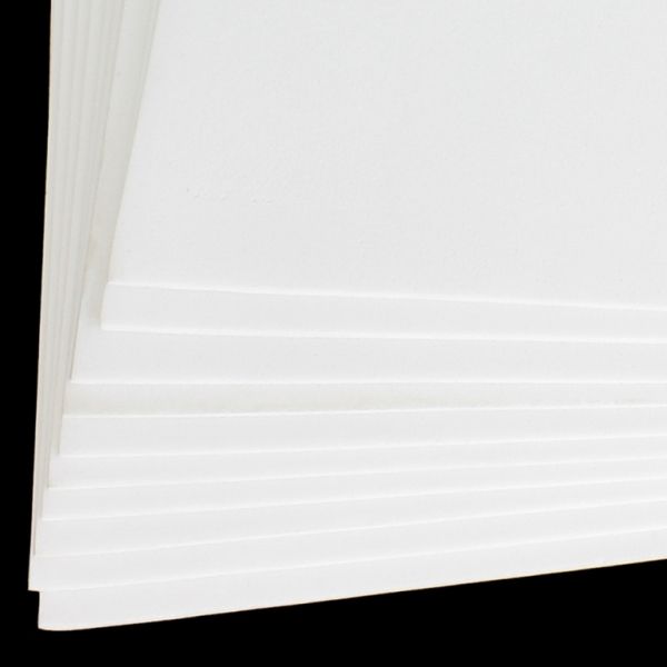 PAPER FOR DECORATION - FOAM SHEET - 19x30cm - WHITE - SECOND-RATE - PACKAGE 10pcs. Thickness -1.8mm