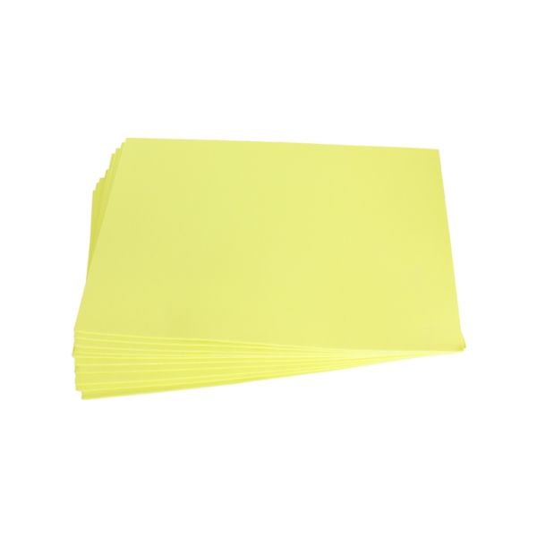 MATERIALS FOR CRAFT AND DECORATION - PAPER FOR DECORATION - FOAM SHEET - 19x30cm - YELLOW - SECOND-RATE - PACKAGE 10pcs. Thickness -1.8mm