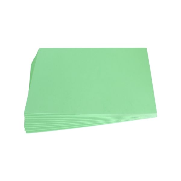 MATERIALS FOR CRAFT AND DECORATION - PAPER FOR DECORATION - FOAM SHEET - 19x30cm - GREEN (LIGHT) - SECOND-RATE - PACKAGE 10pcs. Thickness -1.8mm