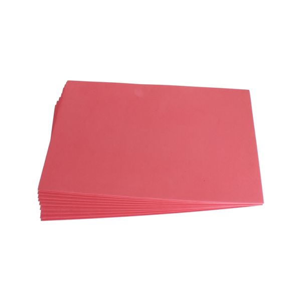 MATERIALS FOR CRAFT AND DECORATION - PAPER FOR DECORATION - FOAM SHEET - 19x30cm - CORAL - SECOND-RATE - PACKAGE 10pcs. Thickness -2.4mm