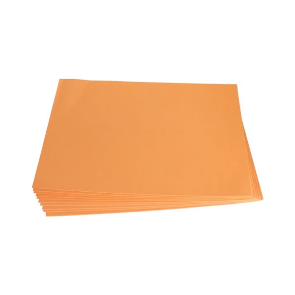 MATERIALS FOR CRAFT AND DECORATION - PAPER FOR DECORATION - FOAM SHEET - 19x30cm - ORANGE - SECOND-RATE - PACKAGE 10pcs. Thickness -1.8mm