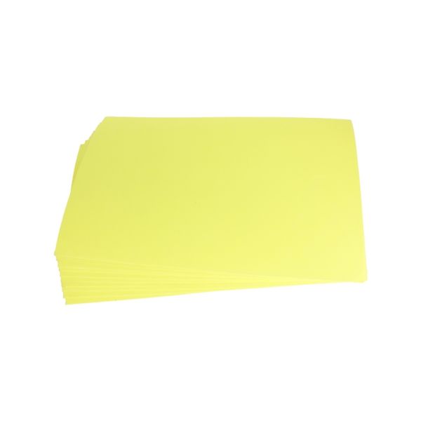 MATERIALS FOR CRAFT AND DECORATION - PAPER FOR DECORATION - FOAM SHEET - SELF-ADHESIVE BACK - 19x30cm - YELLOW - SECOND-RATE - PACKAGE 10pcs. Thickness -1.8mm
