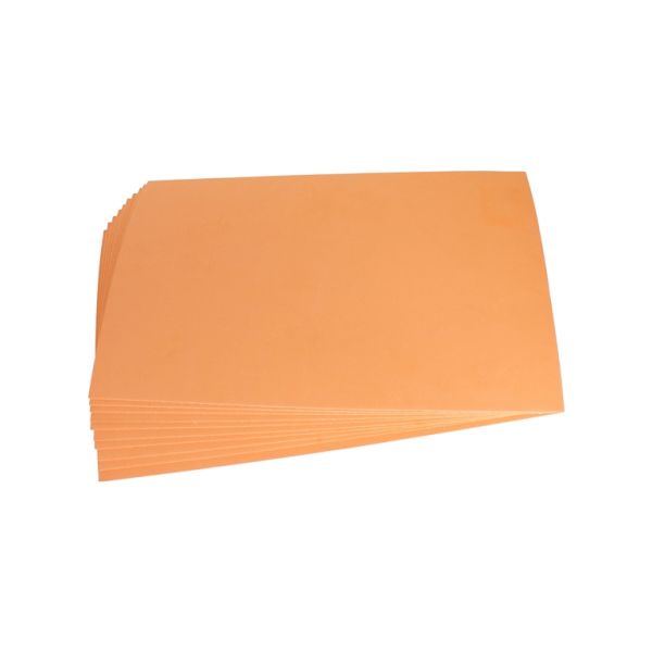 MATERIALS FOR CRAFT AND DECORATION - PAPER FOR DECORATION - FOAM SHEET - SELF-ADHESIVE BACK - 19x30cm - ORANGE - SECOND-RATE - PACKAGE 10pcs. Thickness -1.8mm