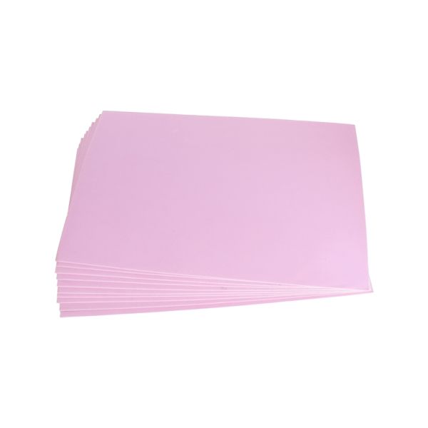 MATERIALS FOR CRAFT AND DECORATION - PAPER FOR DECORATION - FOAM SHEET - SELF-ADHESIVE BACK - 19x30cm - PINK (LIGHT) - SECOND-RATE - PACKAGE 10pcs. Thickness -1.8mm