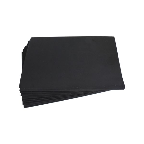 MATERIALS FOR CRAFT AND DECORATION - PAPER FOR DECORATION - FOAM SHEET - SELF-ADHESIVE BACK - 19x30cm - BLACK - SECOND-RATE - PACKAGE 10pcs. Thickness -1.8mm