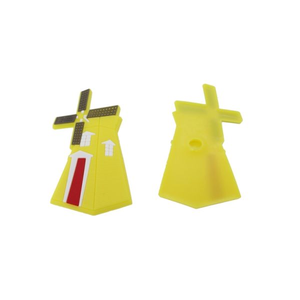 ПЛАСТМАСОВИ МЪНИСТА - ГУМЕНИ 3D - ЗА ЗАЛЕПВАНЕ - ВЯТЪРНА МЕЛНИЦА 01 - 36х74х3мм ЖЪЛТО-БЯЛО-ЧЕРВЕНО - ПАКЕТ 30 бр.