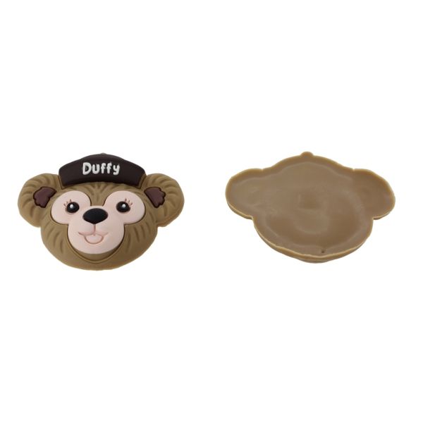 ПЛАСТМАСОВИ МЪНИСТА - ГУМЕНИ 3D - ЗА ЗАЛЕПВАНЕ - МЕЧЕ 32 - 53х43х12мм ЕКРЮ-КАФЯВО-КАФЯВО Т. - 2 бр.