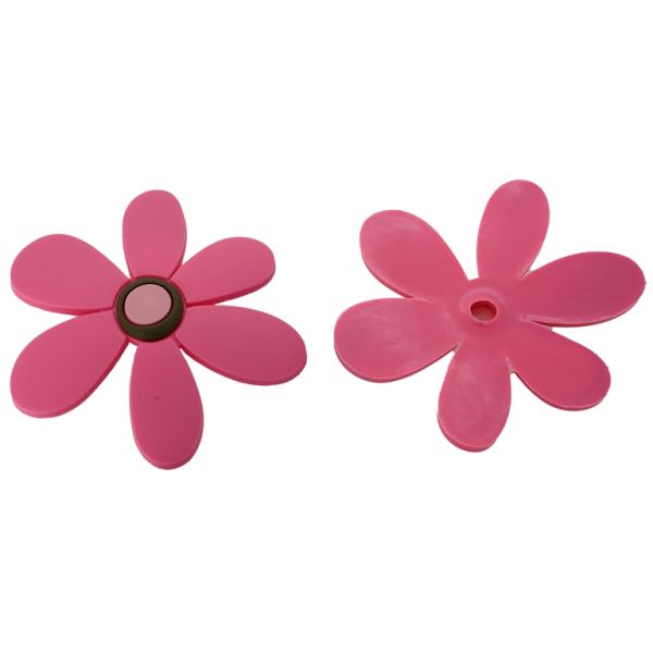 ПЛАСТМАСОВИ МЪНИСТА - ГУМЕНИ 3D - ЗА ЗАЛЕПВАНЕ - ЦВЕТЕ 17 - 62х76х3мм РОЗОВО Т.-КАФЯВО-РОЗОВО СВ. - В КАЧЕСТВО - 4 бр.