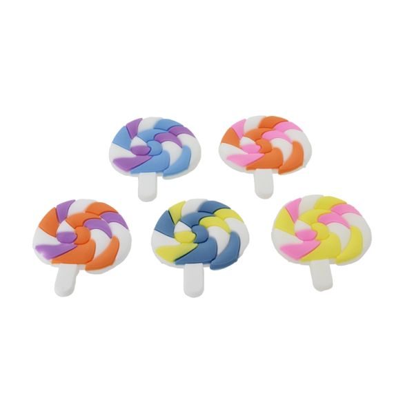 ПЛАСТМАСОВИ МЪНИСТА - ГУМЕНИ 3D - ЗА ЗАЛЕПВАНЕ - БЛИЗАЛКА ЗАХАРНА 05 - 32х36х4мм БЯЛО-МИКС - ПАКЕТ 40 бр.