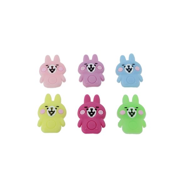 ПЛАСТМАСОВИ МЪНИСТА - ГУМЕНИ 3D - ЗА ЗАЛЕПВАНЕ - ЗАЕК 17 - 20х32х3мм МИКС - 10 бр.