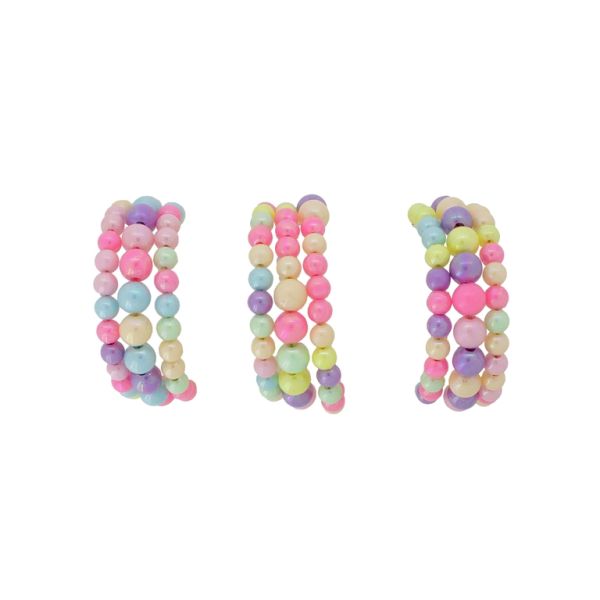 JEWELRY - CHILDREN'S BRACELET - MEMORY WIRE AND PLASTIC - BALL G158 - MIX - 1pc.