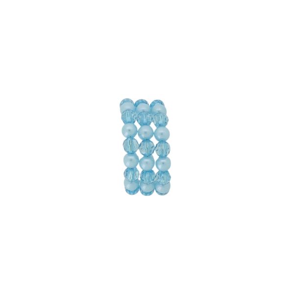 JEWELRY - CHILDREN'S BRACELET - MEMORY WIRE AND PLASTIC - BALL G174 - BLUE-BLUE (LIGHT) - PACKAGE 12pcs.