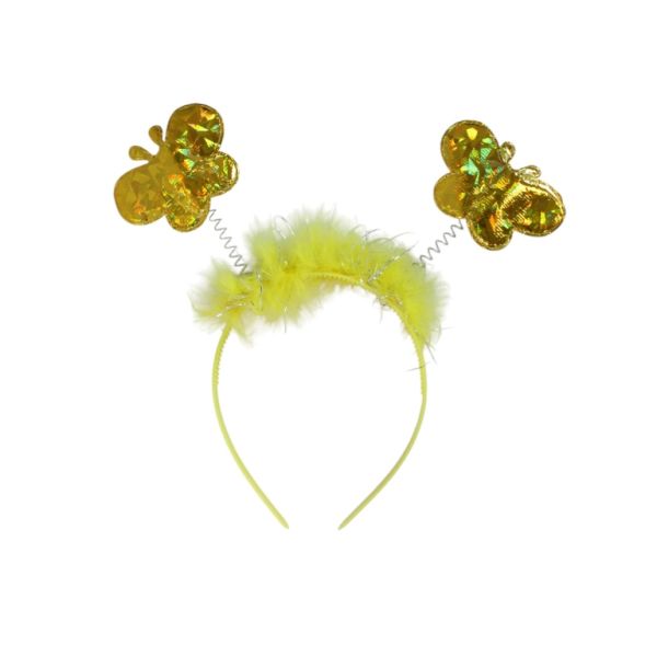 БИЖУТЕРИЯ - АКСЕСОАР ЗА КОСА - ДИАДЕМА D053 - ПЛАСТМАСА - ПЕПЕРУДА - ЖЪЛТО-ЗЛАТИСТО-СРЕБРИСТО - ПАКЕТ 6 бр.