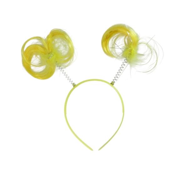 JEWELRY - ACCESSORY FOR HAIR - TIARA D055 - PLASTIC - STRANDS - NICKEL AND YELLOW - 1pc.