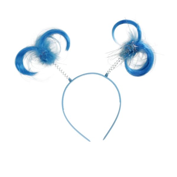 БИЖУТЕРИЯ - АКСЕСОАР ЗА КОСА - ДИАДЕМА D055 - ПЛАСТМАСА - КИЧУРИ - НИКЕЛ И СИНЬО - ПАКЕТ 6 бр.