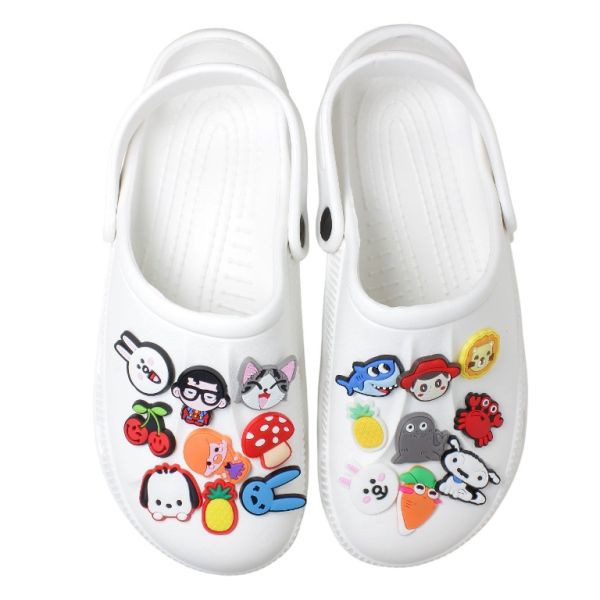 PLASTIC BEADS - RUBBER 3D - BUTTON - RABBIT 19 - 21x30x3mm BLUE-BLACK - PACKAGE 20pcs.