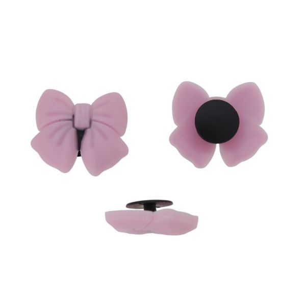 ПЛАСТМАСОВИ МЪНИСТА - ГУМЕНИ 3D - КОПЧЕ - ПАНДЕЛКА 13 - 26х24х3мм ЛИЛАВО СВ. - 2 бр.