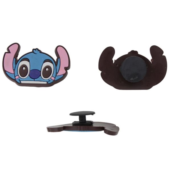 ПЛАСТМАСОВИ МЪНИСТА - ГУМЕНИ 3D - КОПЧЕ - СТИЧ 05 - 32х21х3мм СИНЬО-РОЗОВО-КАФЯВО - ПАКЕТ 20 бр.