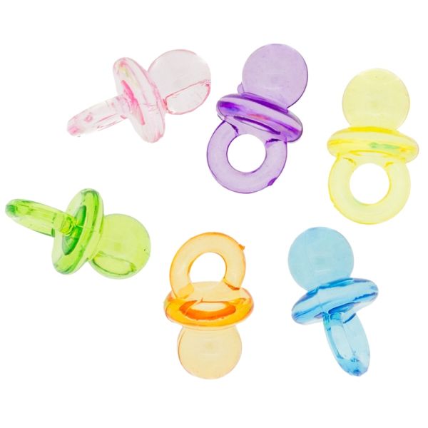 ПРОЗРАЧНИ ПЛАСТМАСОВИ МЪНИСТА - БИБЕРОН - 20х12мм МИКС - 50 гр. Отвор-5.0мм (50 бр.)