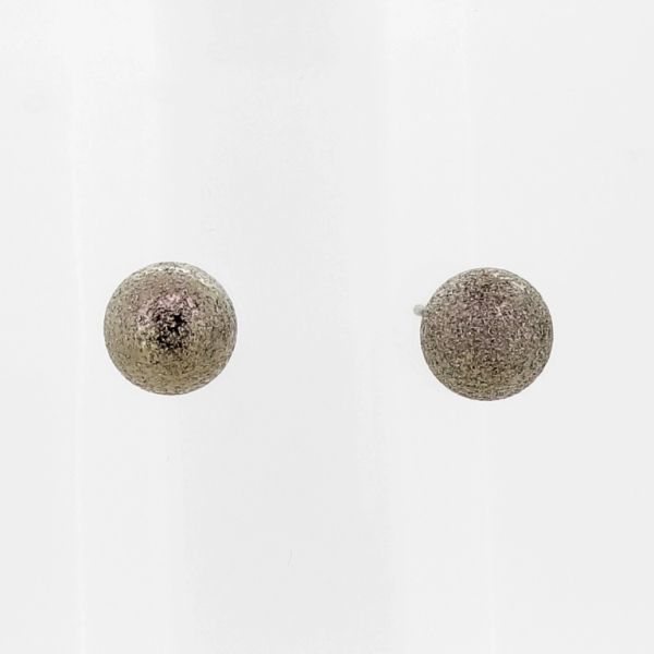 JEWELRY - EARRINGS - SCREW - STAINLESS STEEL AND PEARLS - BALL Е720 - 0.8cm NICKEL AND SILVER - PACKAGE 6 pairs